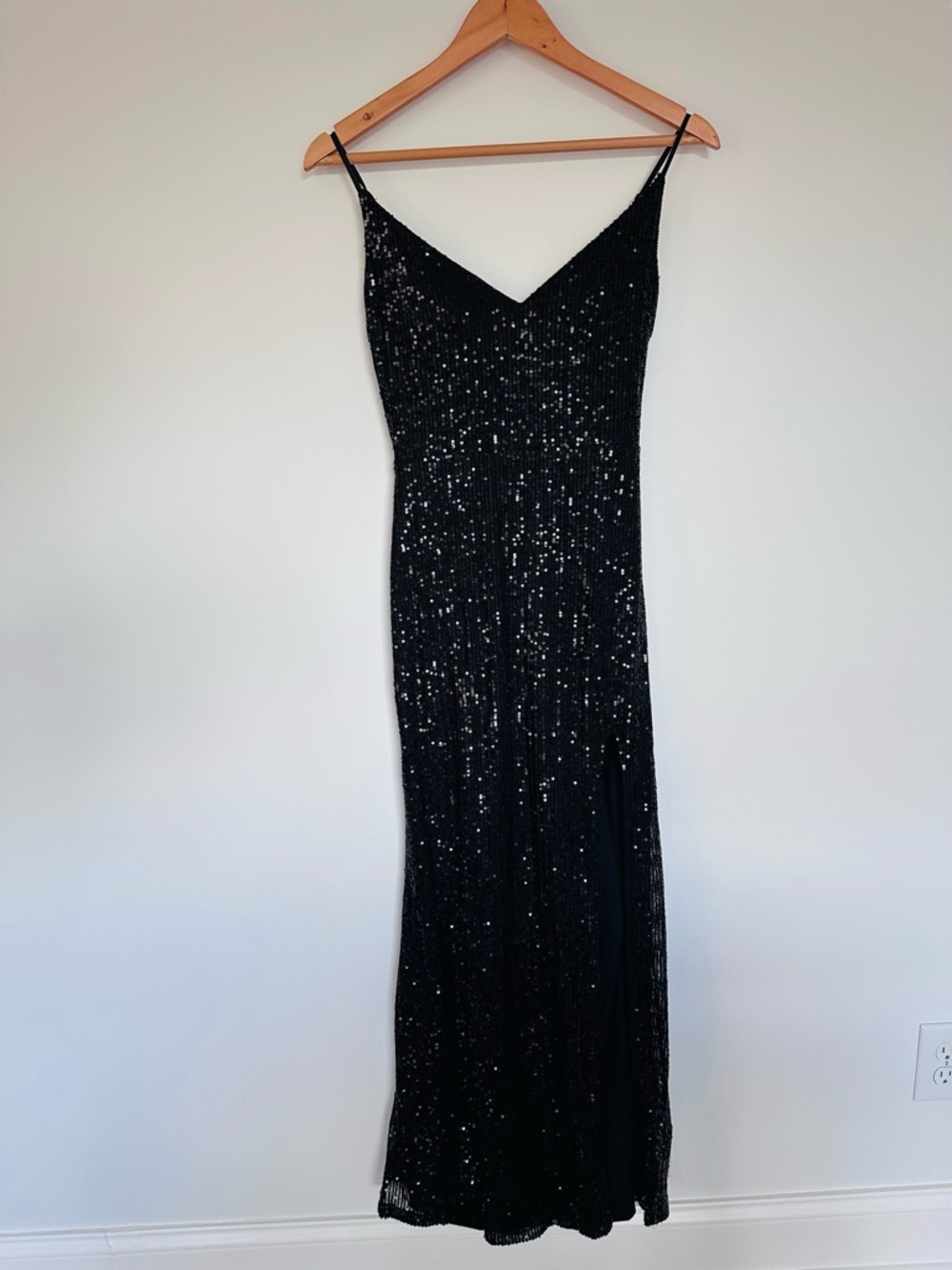 Black Sequin Prom Dress - Size 7 (short)